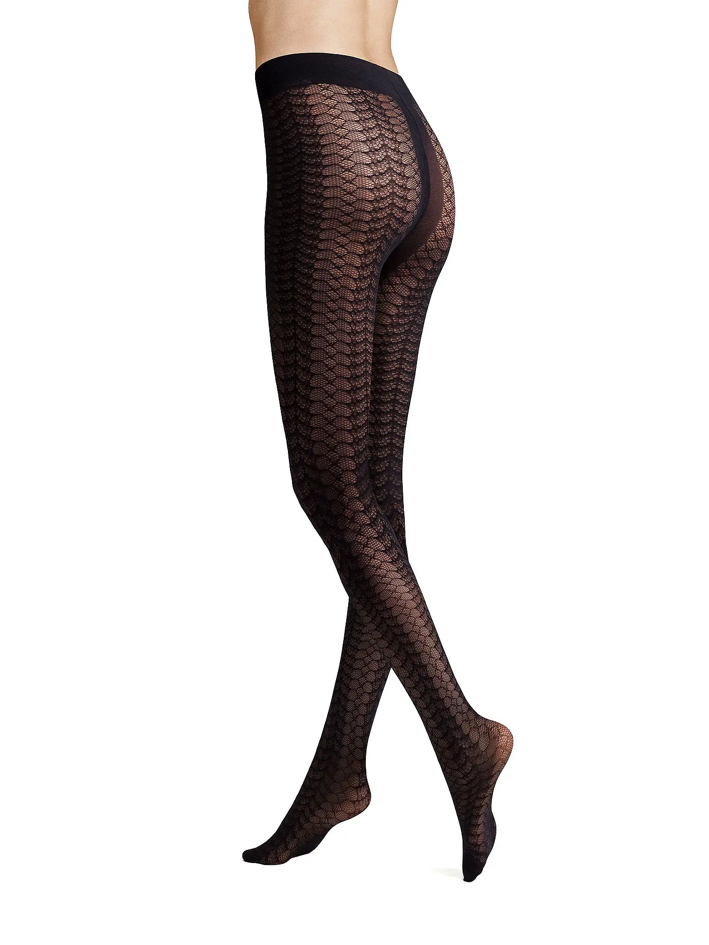 HUDSON | Modestrumpfhose EARTHY REPTILE black | 